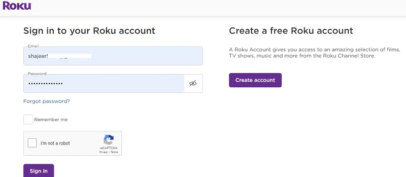 roku login