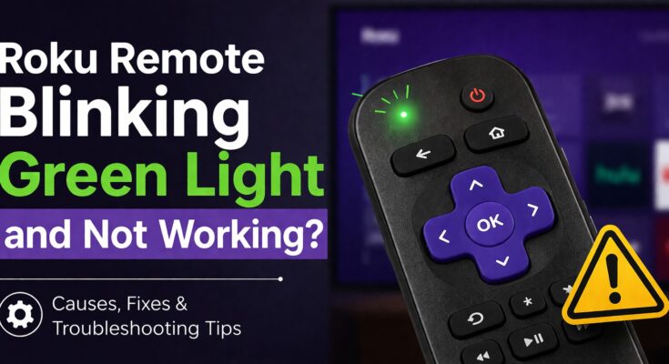 Fix roku remote blinking green light and not working issues
