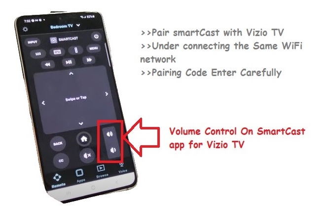 Vizio tv volume control by smartphone
