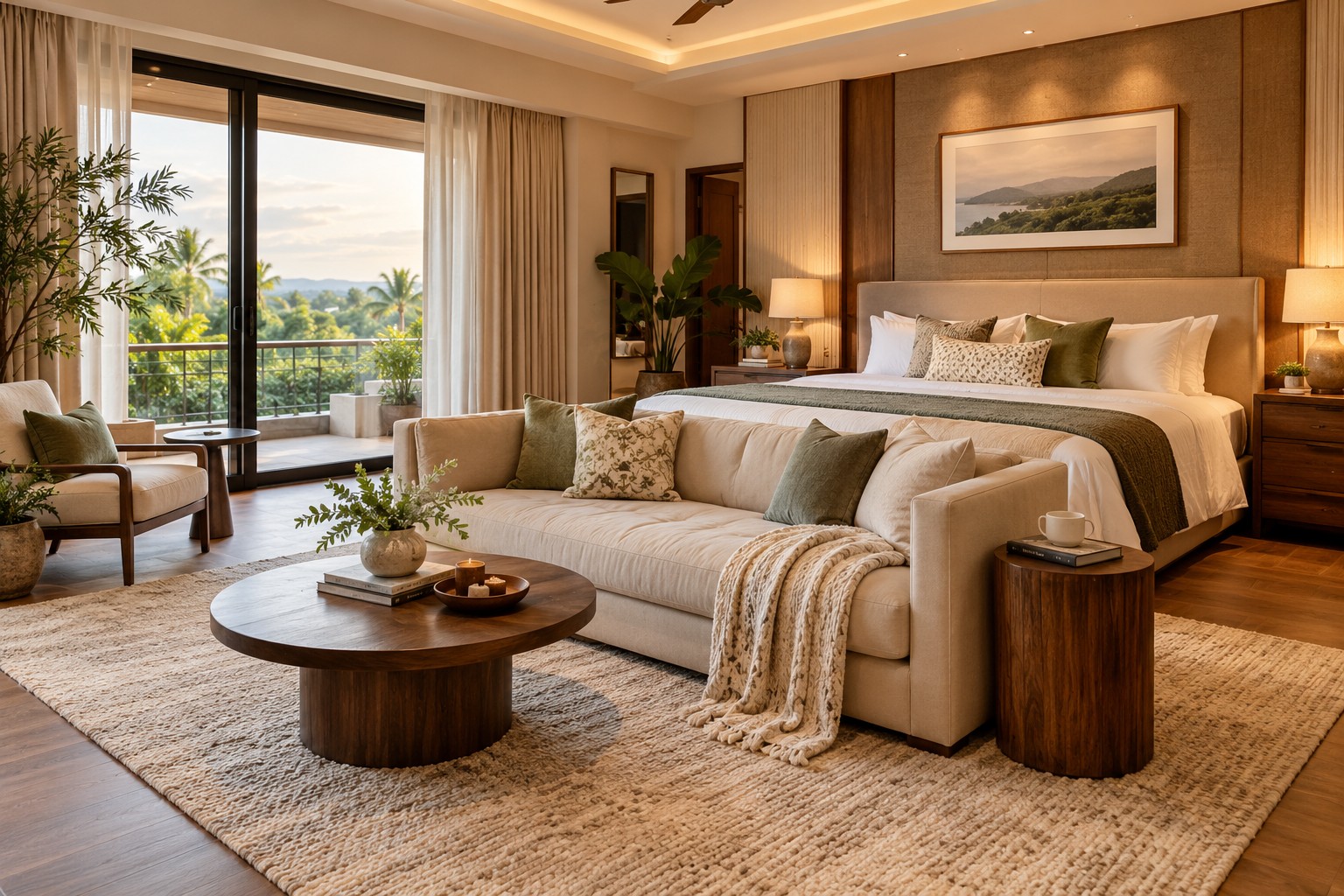Warm Modern Bedroom Retreat