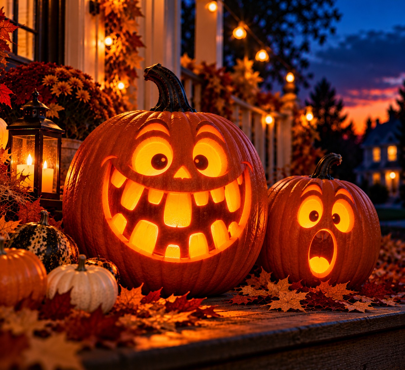 Goofy Glow on the Halloween Porch