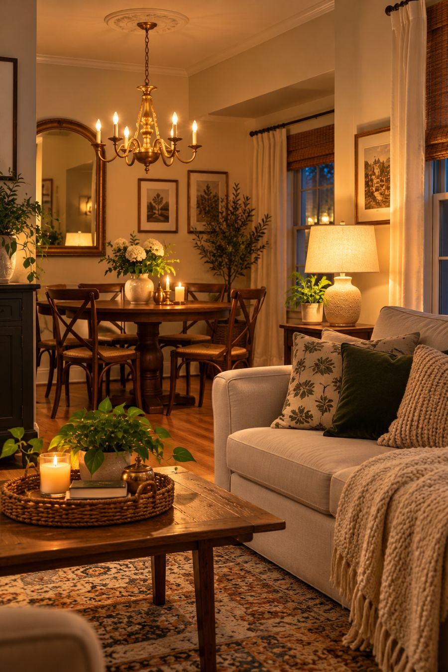 Cosy Evening Living and Dining Nook
